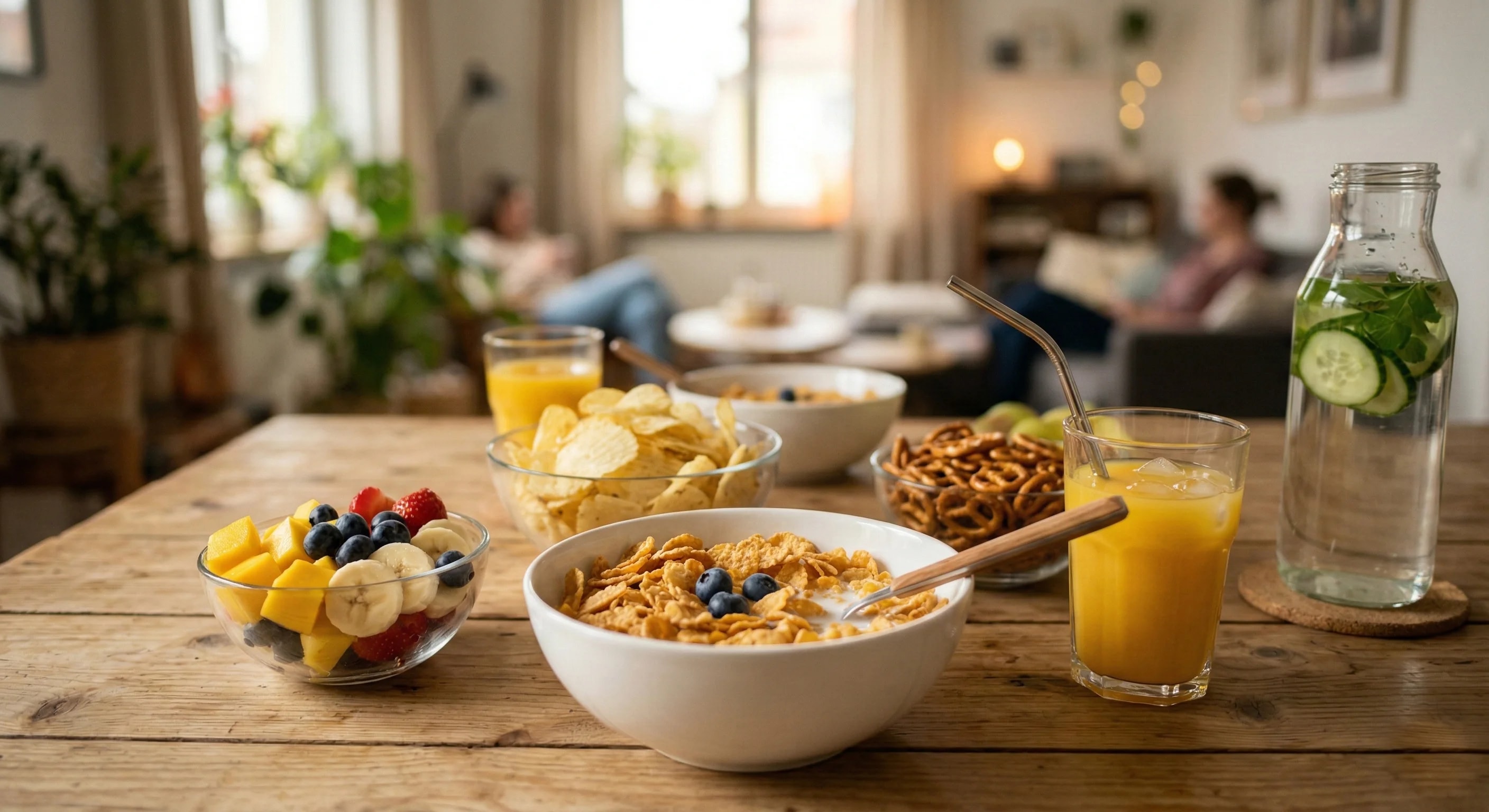 רשימת קניות למסיבת פיג'מות: לילה לבן, בטן מלאה