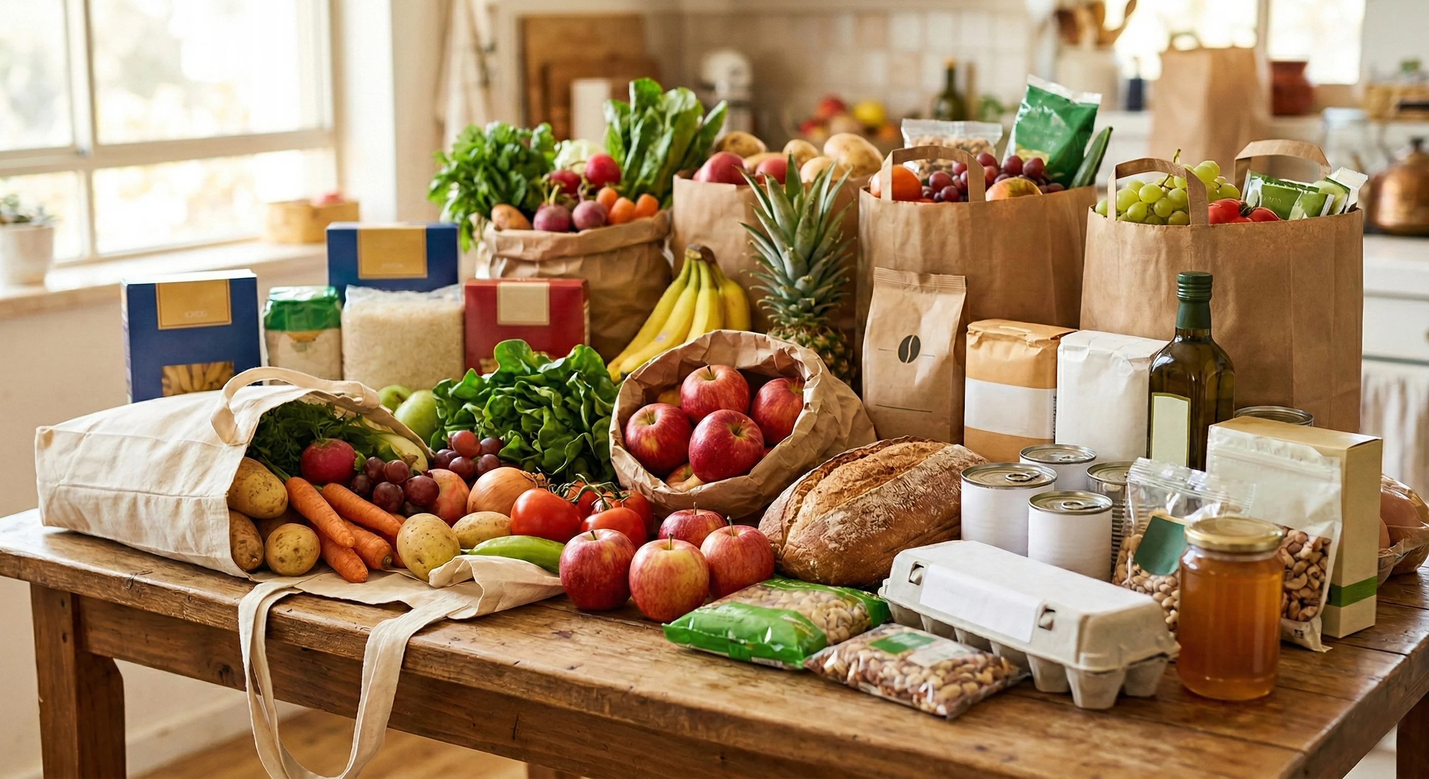 רשימת קניות לאירוח משפחה מורחבת: לפתוח שולחן בלי לחץ