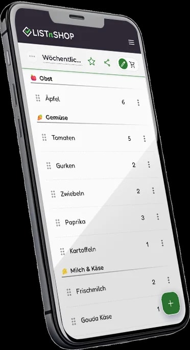 Kostenlose Online-Einkaufsliste & Lebensmittelplaner | List n Shop