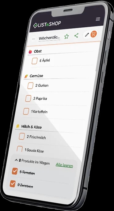 Kostenlose Online-Einkaufsliste & Lebensmittelplaner | List n Shop